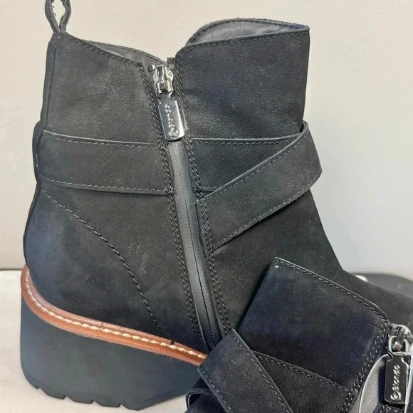 Blondo Giovanni Waterproof Women's Boots size 10 Black nubuck upper - Picture 6 of 13